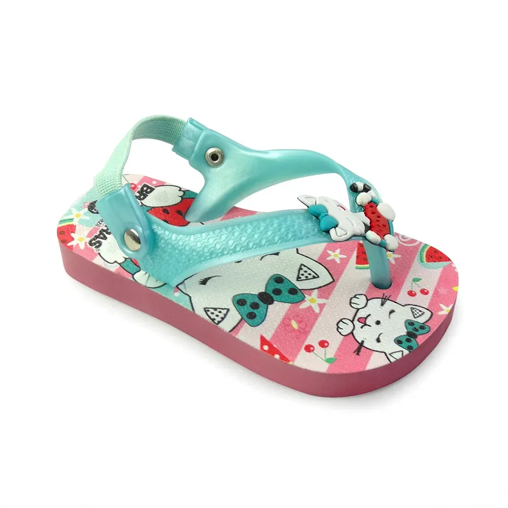 Детские вьетнамки с принтом Printed 20 Baby Kitten Brasileras, Green