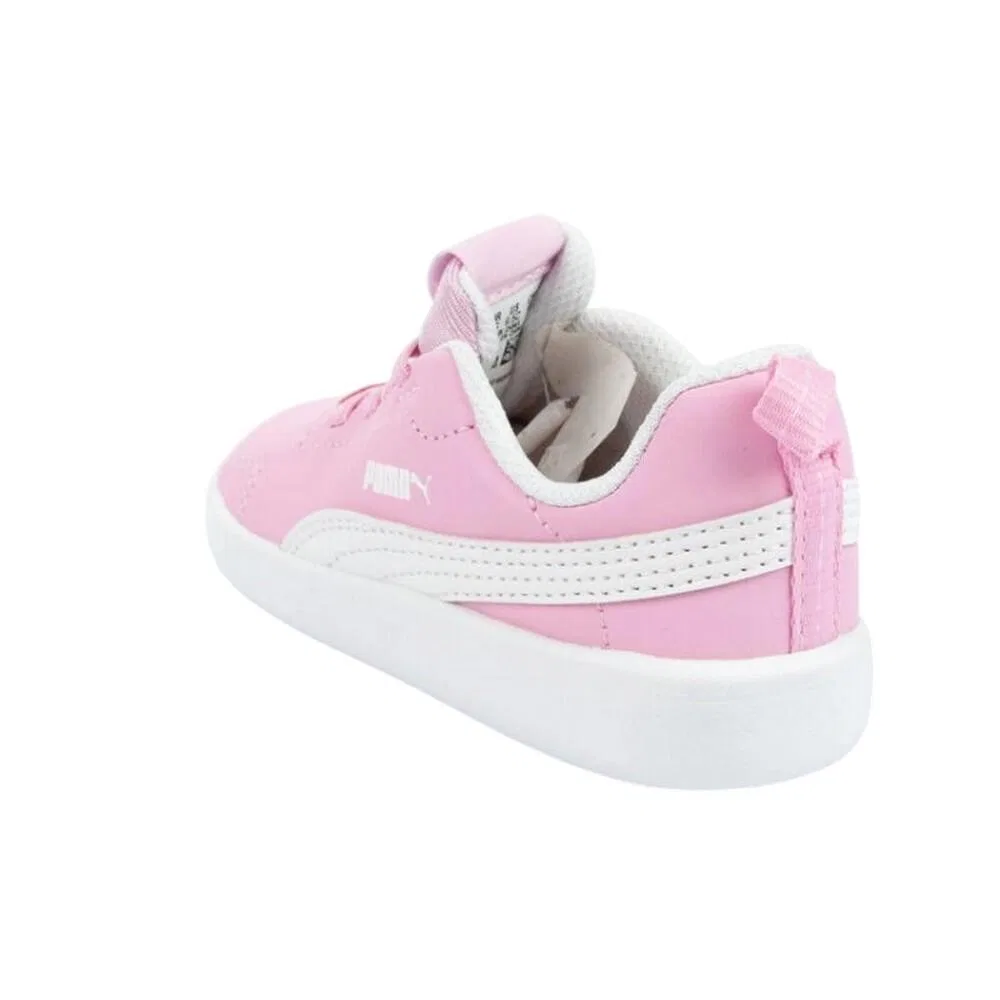 Детские кроссовки с кожаным верхом Courtflex Inf Puma, Rosa — фото 2