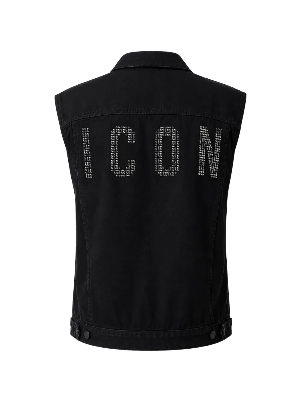 Джинсовый жилет Icon Dsquared2, черный — фото 2