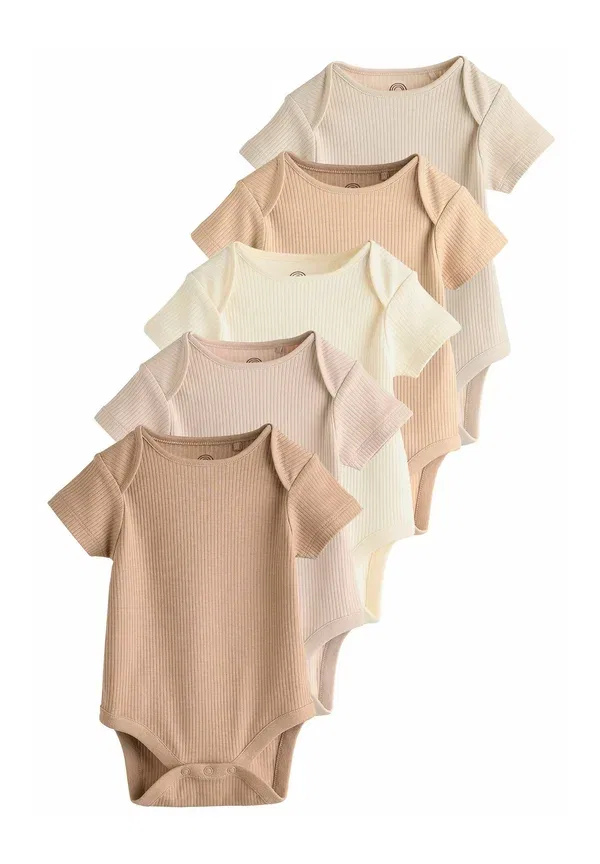 Боди из 100% хлопка Regular fit-short sleeve 5 pack - body Next, Cream, кремовый