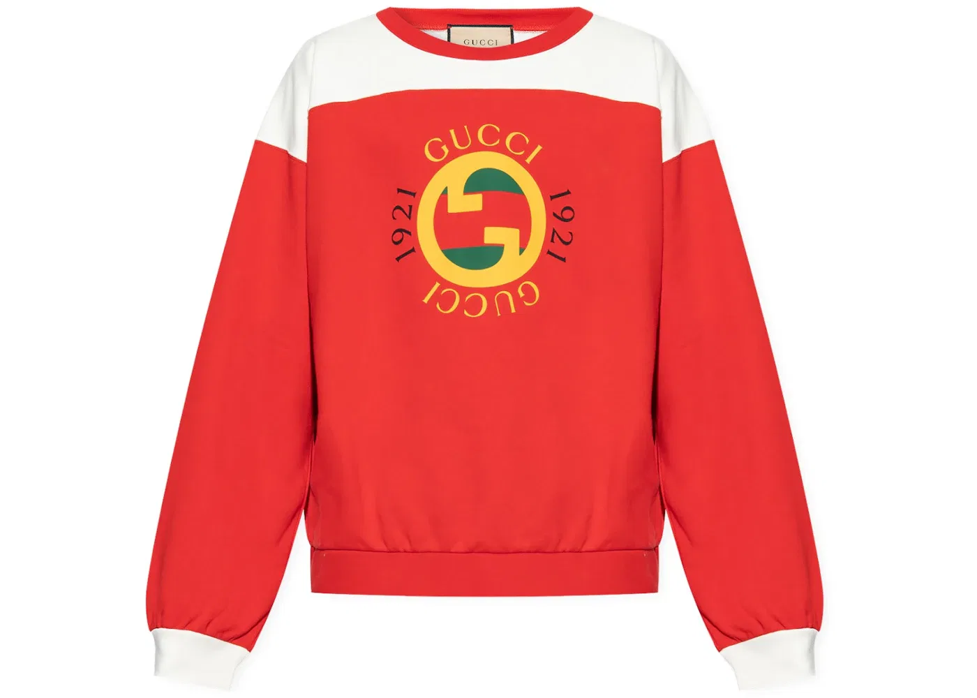 Мужской свитшот с логотипом Gucci Interlock 1921 Gucci, Red