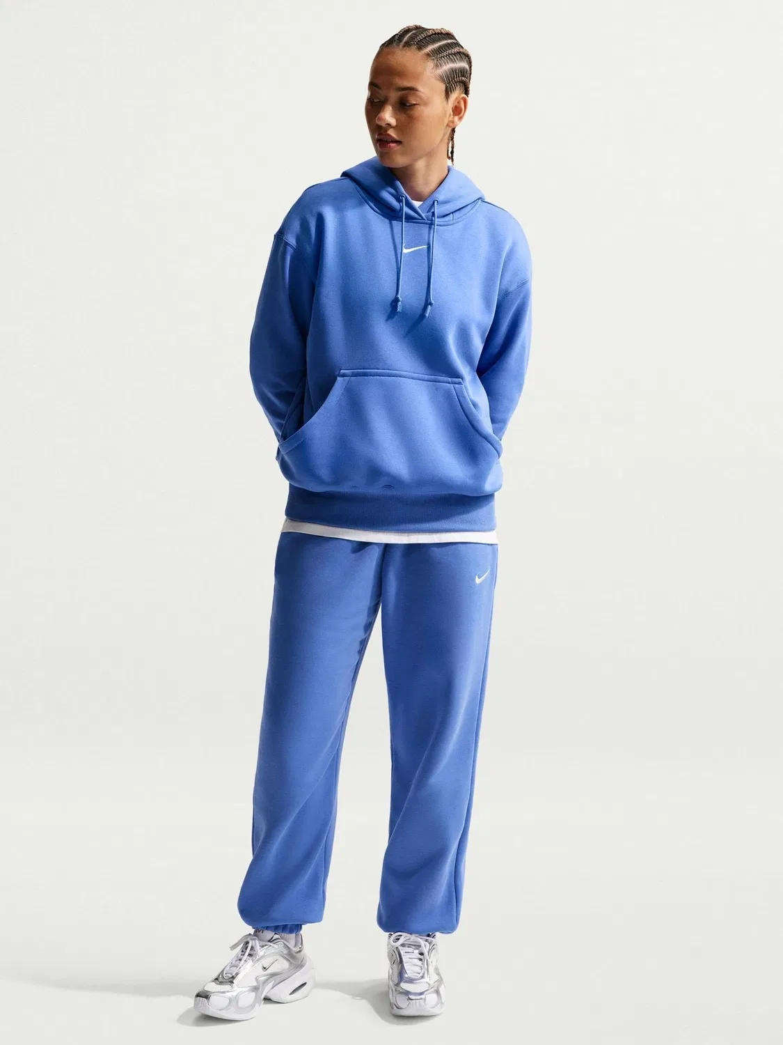Худи оверсайз Phoenix Nike, Medium Blue — фото 2