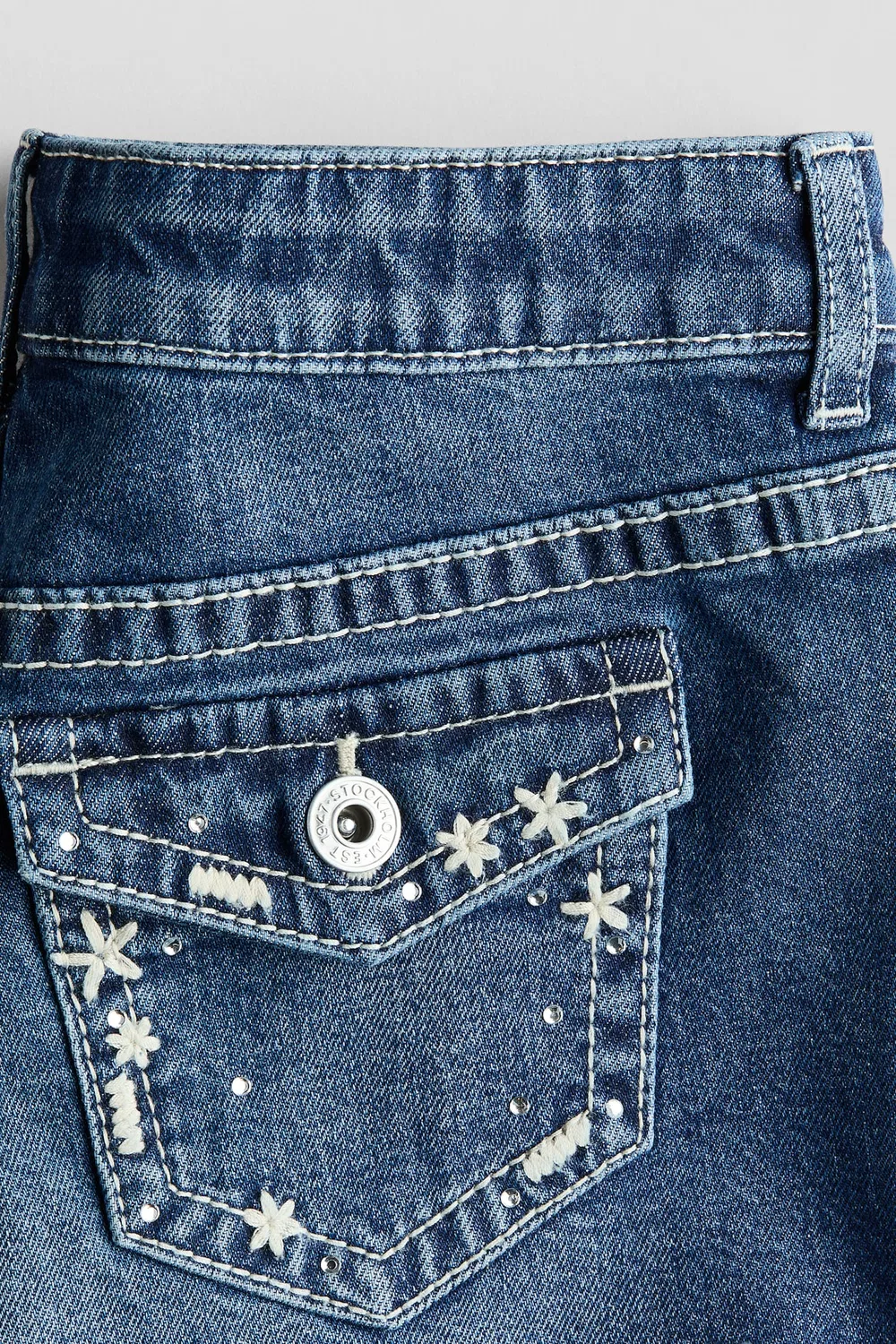 Джинсовые шорты H&M, Dunkles Denimblau — фото 3