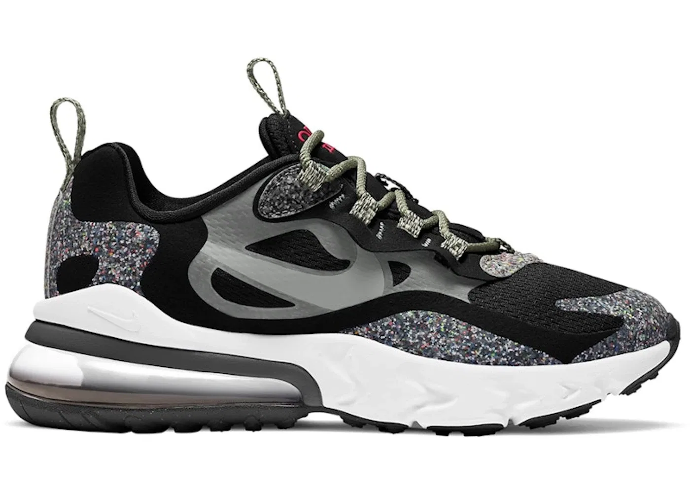 Детские кроссовки Lifestyle с технологией Air Max Nike Air Max 270 React, Black/Smoke-White-Light Smoke Grey