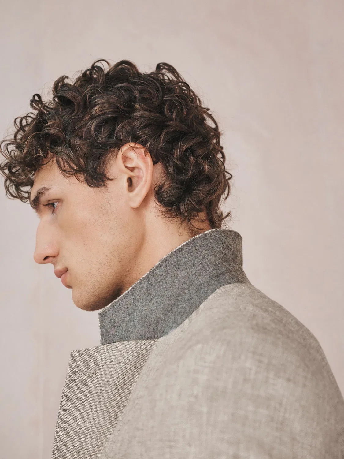 Пиджак приталенный из льна и хлопка Neutral Tailored Fit Linen Blend Texture Suit Jacket Next, нейтральный — фото 4