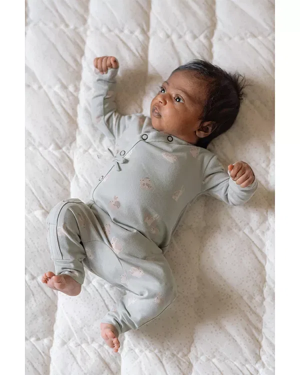 Детский комбинезон-кимоно с принтом The Littles Printed Kimono Romper Pehr, Hoppybun — фото 3