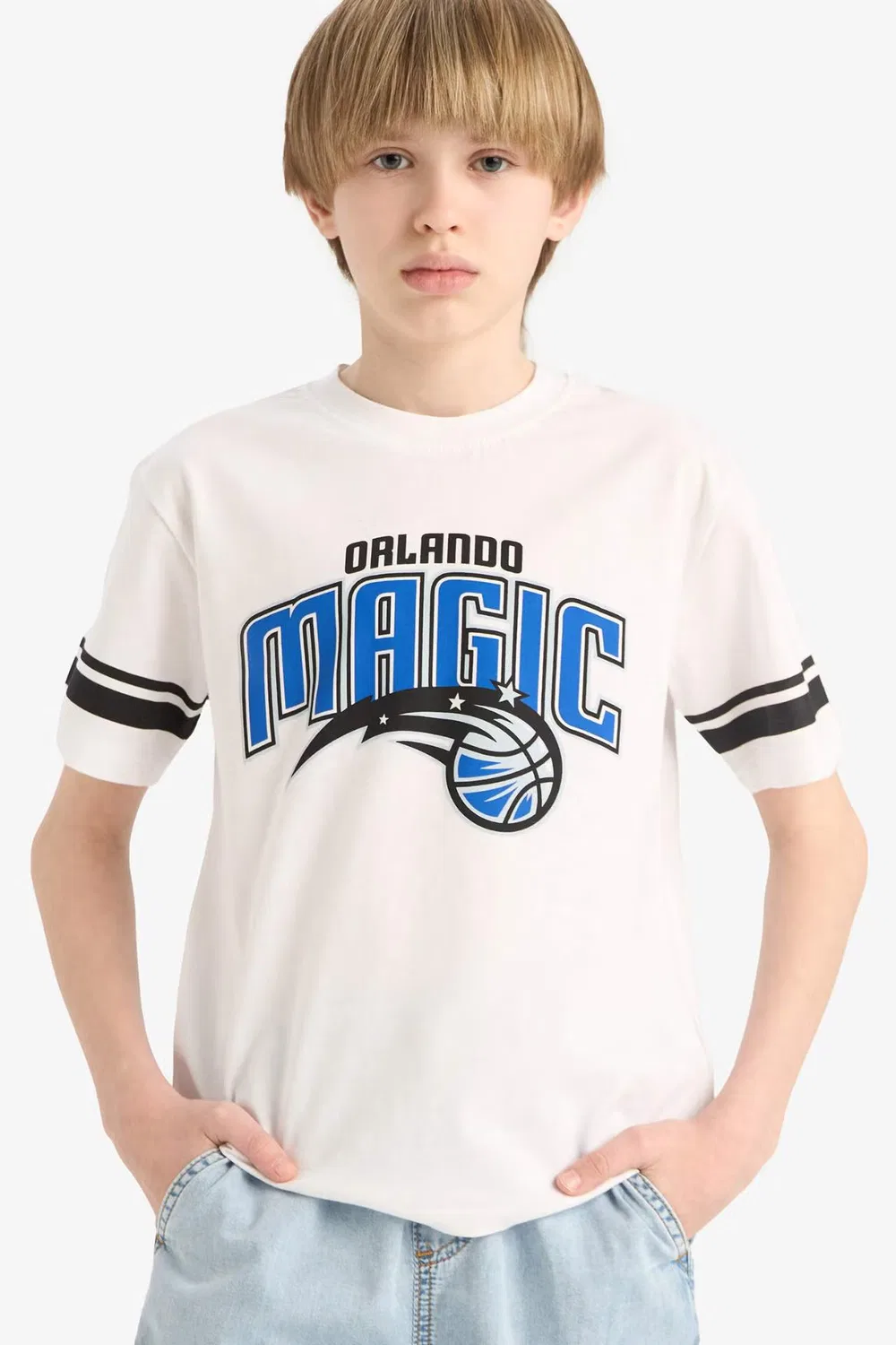 Футболка с принтом NBA Orlando Magic Defacto, белый