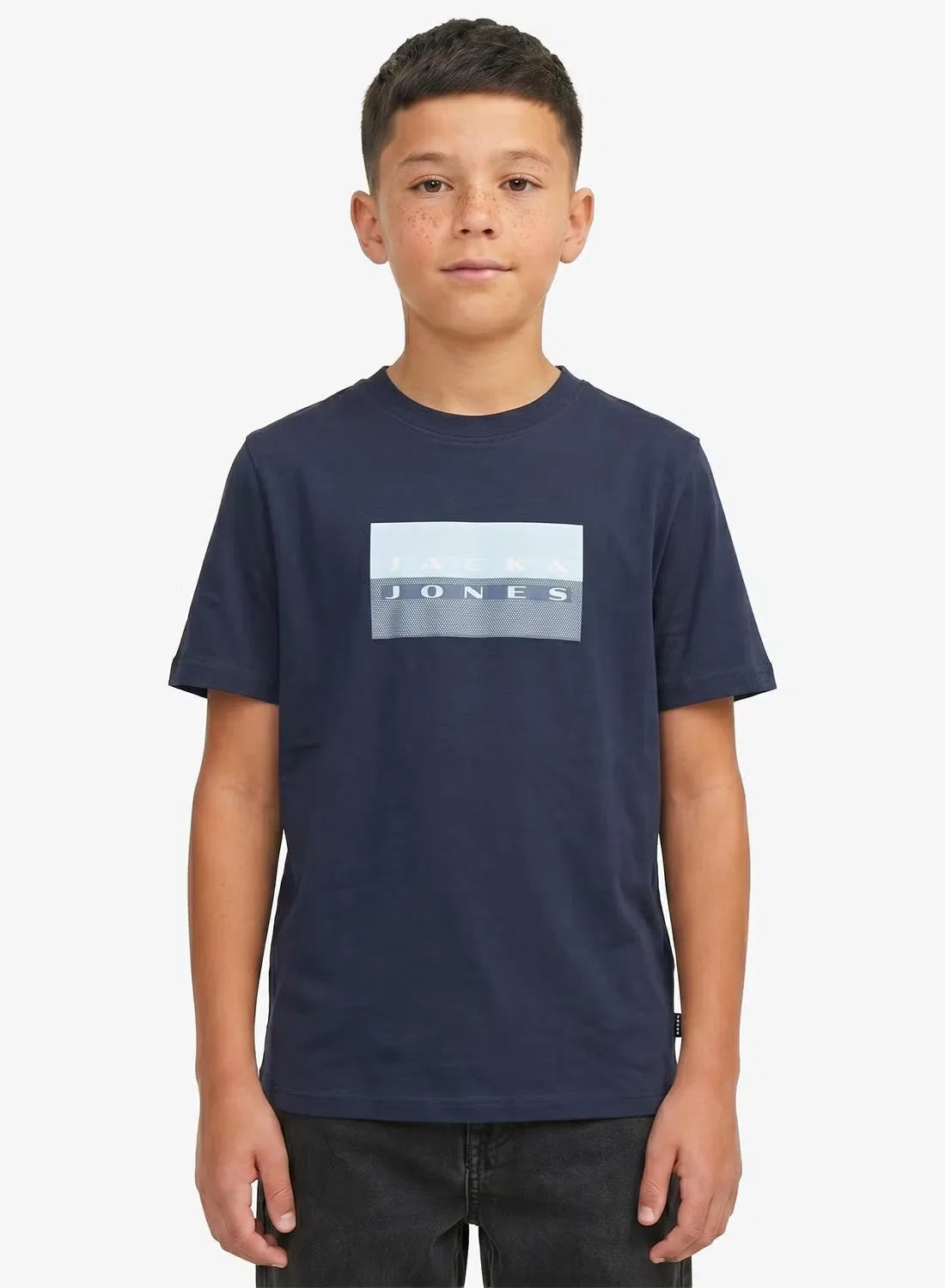 Футболка с коротким рукавом комплект футболок Jack & Jones Junior, северо-атлантический — фото 2