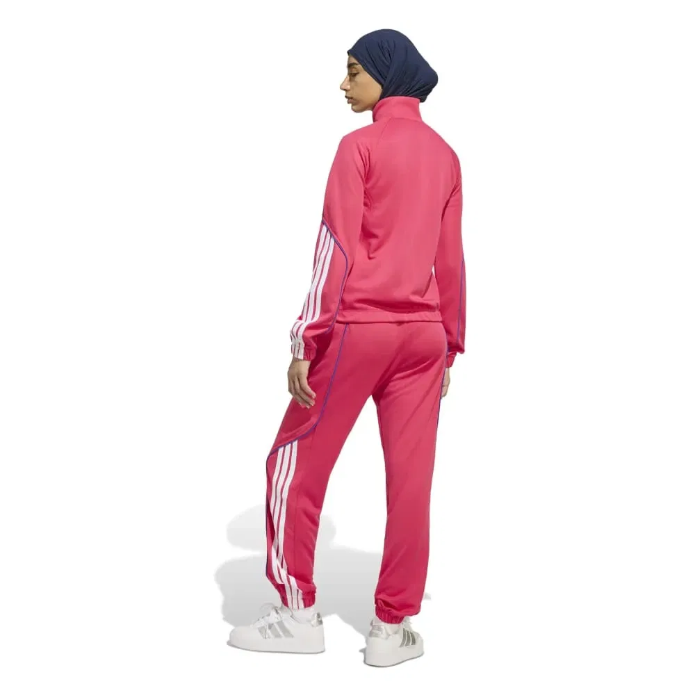 Женский спортивный костюм с тремя полосами Stadium 3 Stripes Adidas, Pink — фото 2