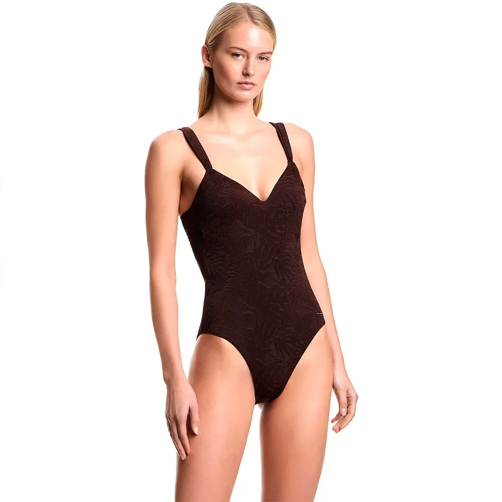Купальник модель EW003279 Emporio Armani, коричневый