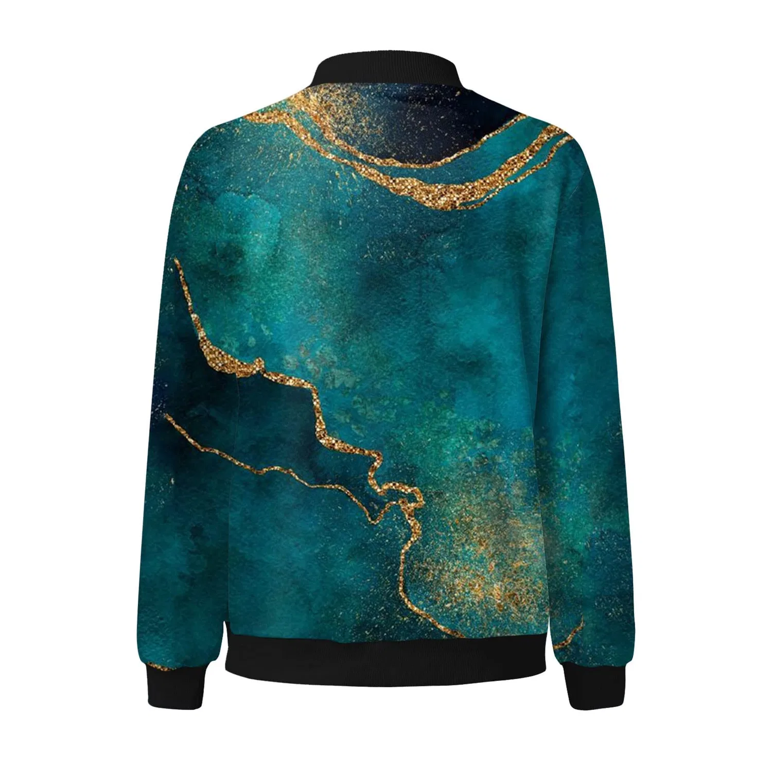 Женская куртка с цветочным принтом Casual Jackets Drive7, Verde — фото 4