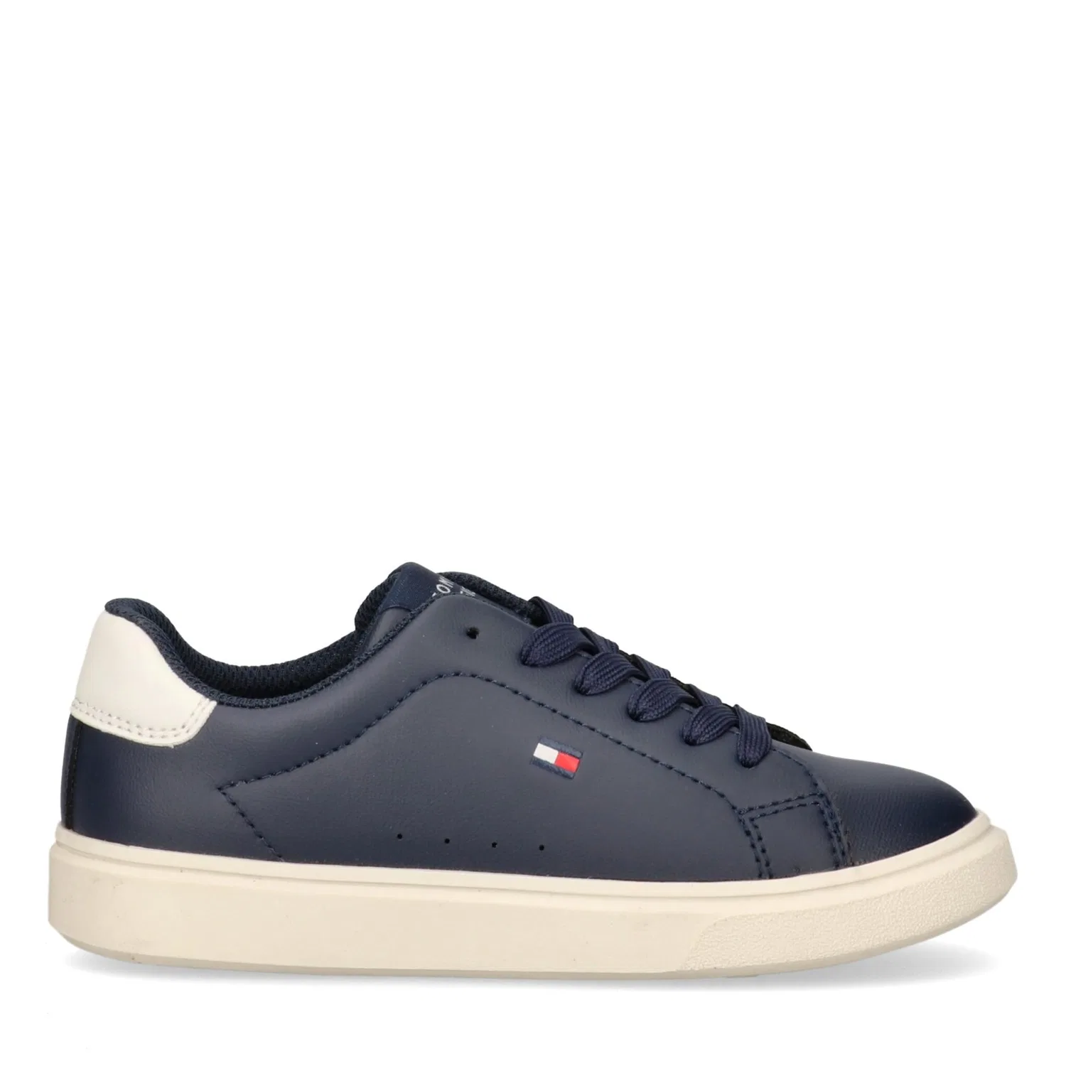Детские кроссовки на шнурках с декоративными швами Tommy Hilfiger, Blue/Beige — фото 3