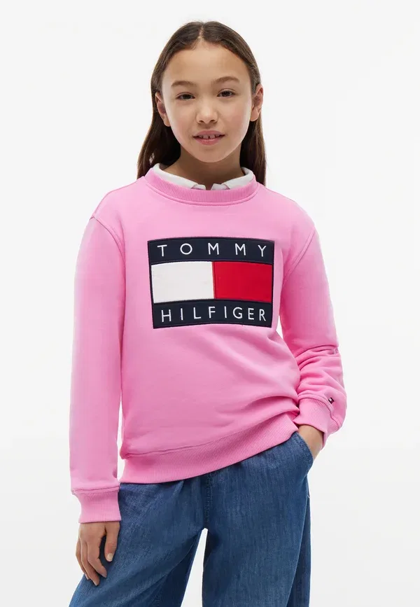 Свитшот с принтом Tommy Hilfiger, розовый