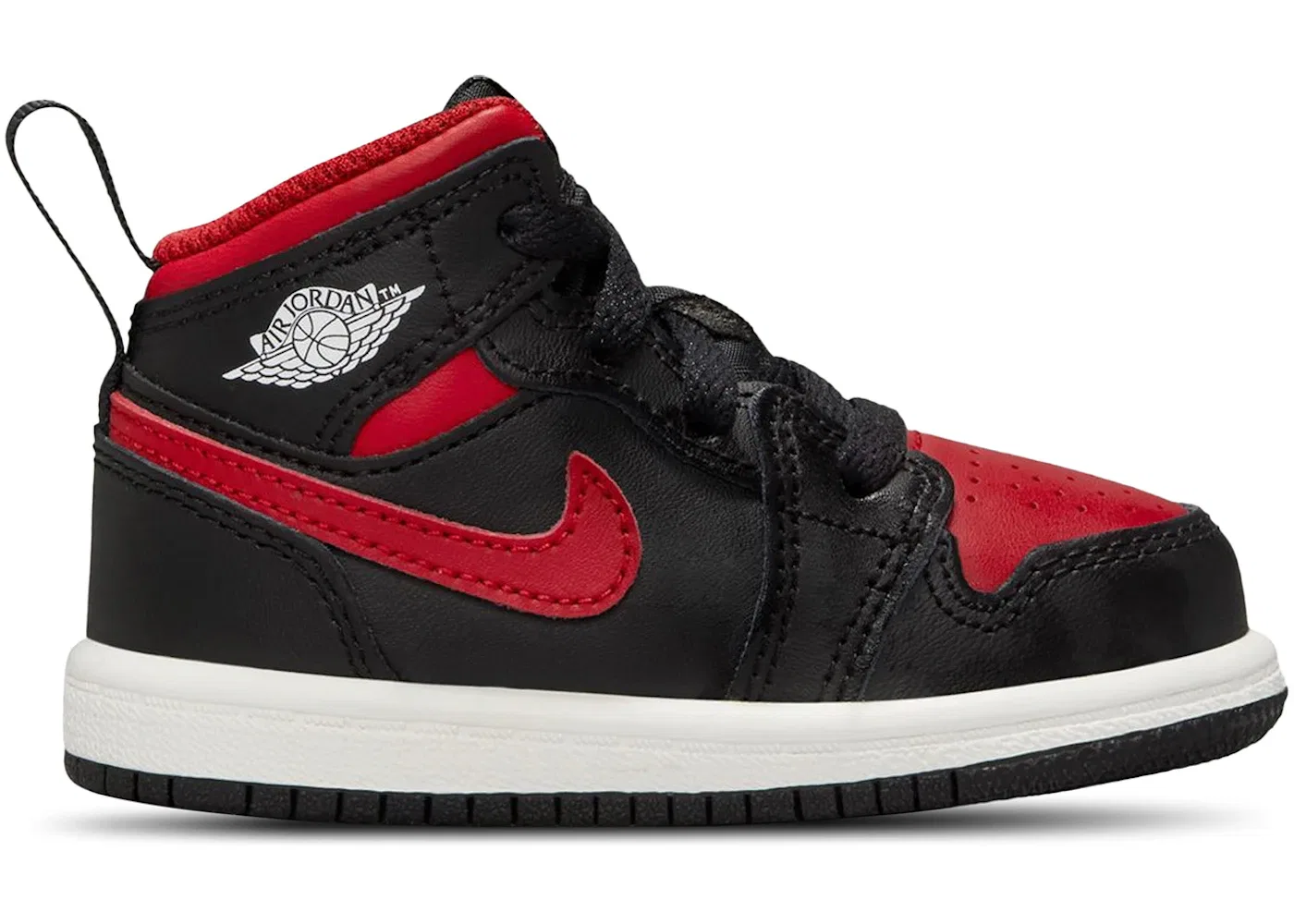 Детские кроссовки Lifestyle Jordan 1 Mid Jordan, Black/Summit White/Varsity Red