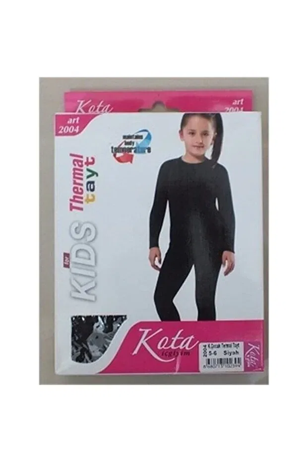 Детские термолеггинсы для девочек хлопковые Kota Jilly Jo, Black