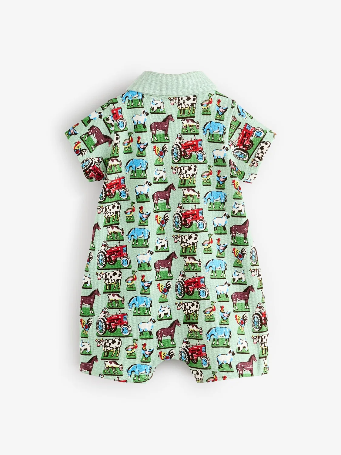 Ромпер с воротником, принт Green Farm, Cath Kidston, зеленый — фото 2