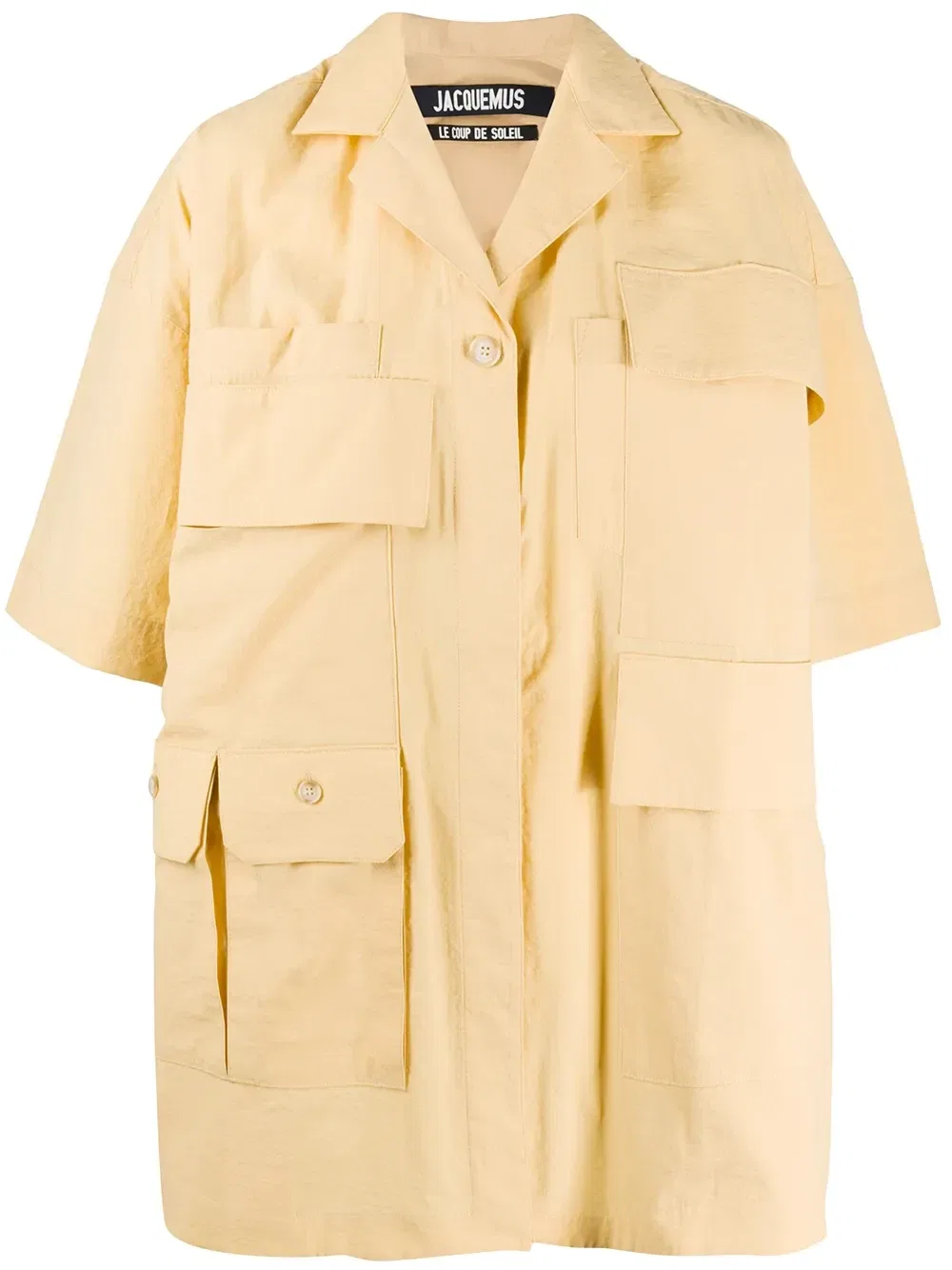 Платье-рубашка Vallon свободного кроя Jacquemus, желтый