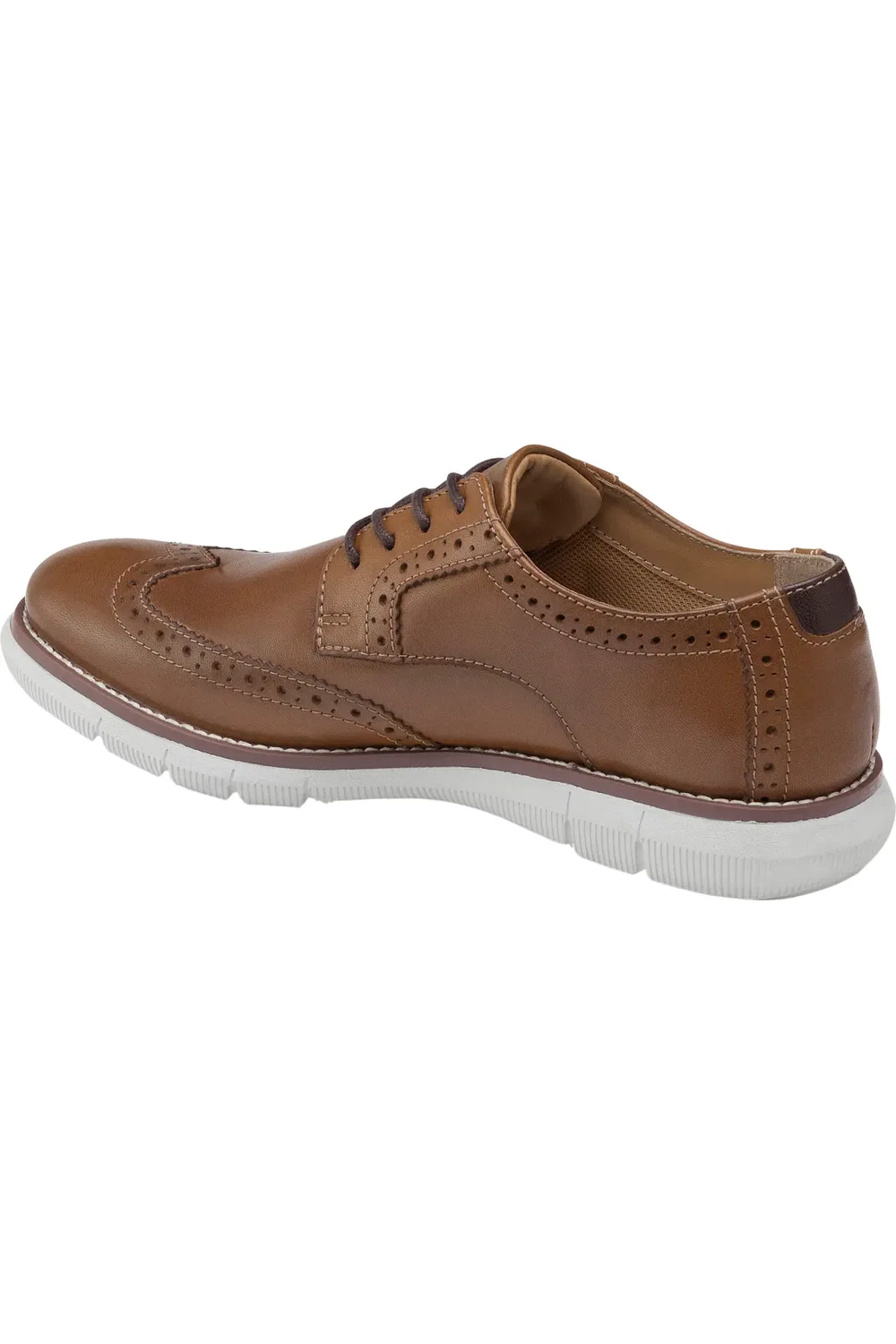 Детские туфли оксфорды с перфорацией Holden Johnston & Murphy, Tan Full Grain Leather — фото 2