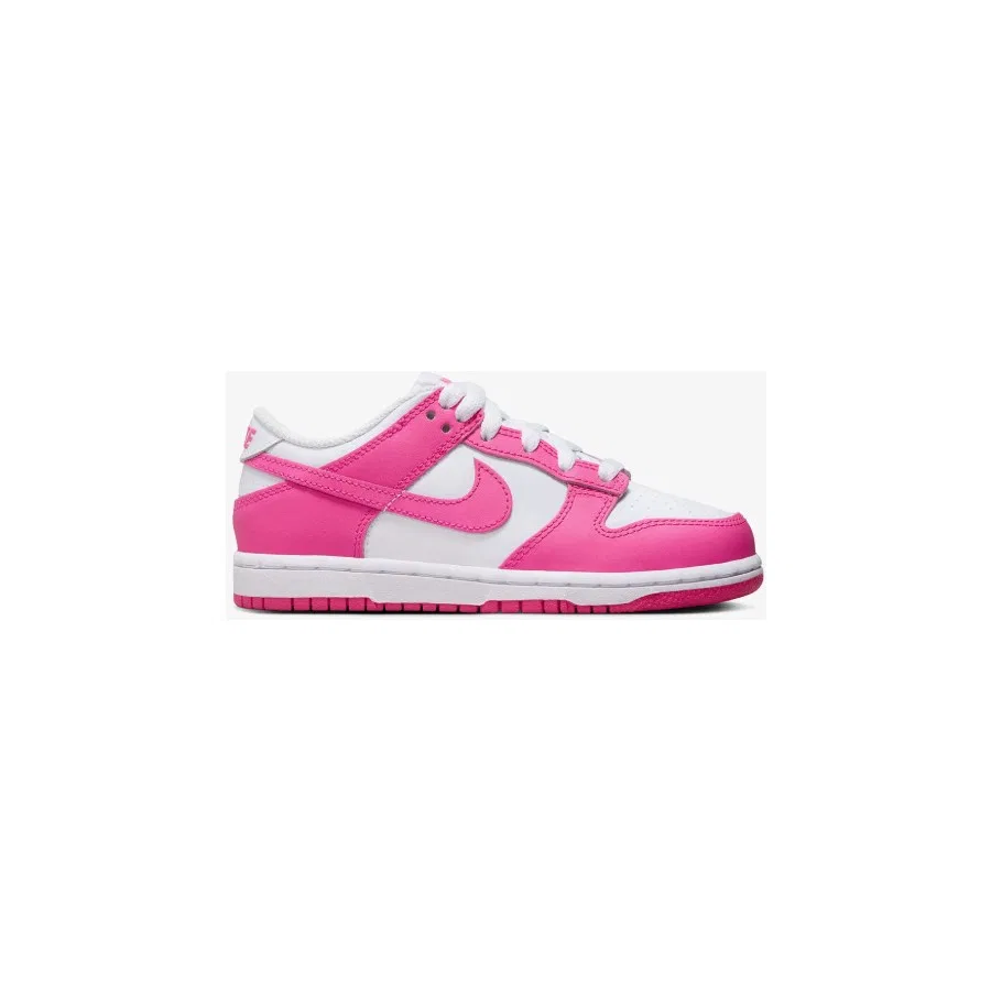 Детские кроссовки с низким силуэтом Dunk Low Nike, Бело-розовый