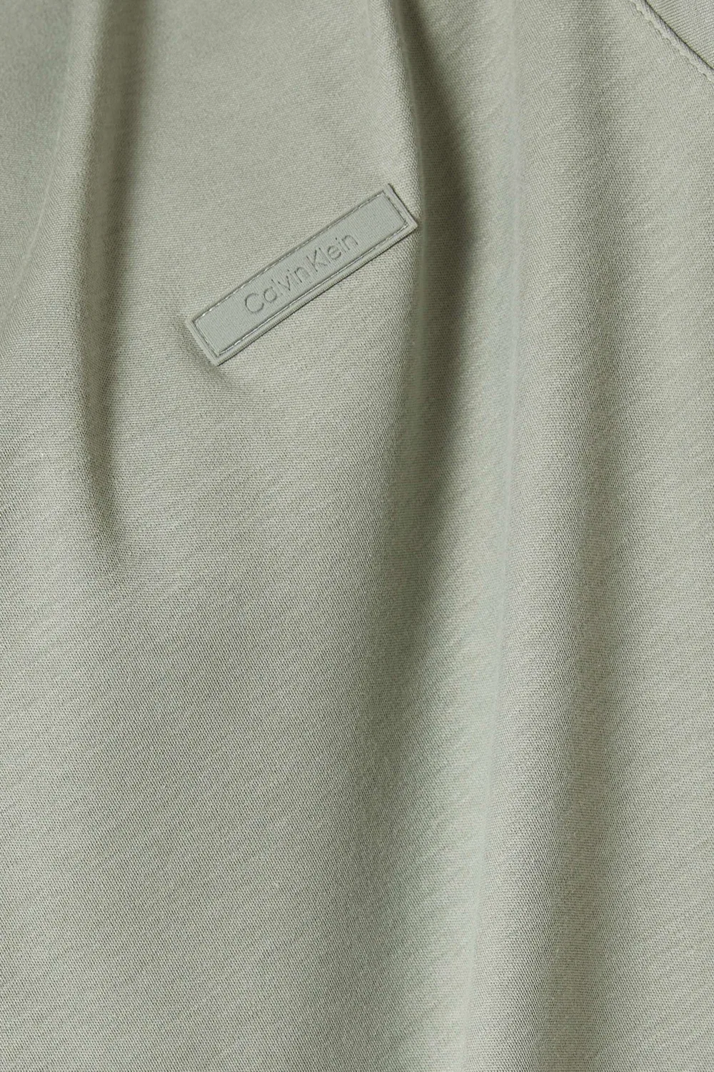 Футболка с коротким рукавом Logo Slim-fit Calvin Klein, зеленый — фото 4