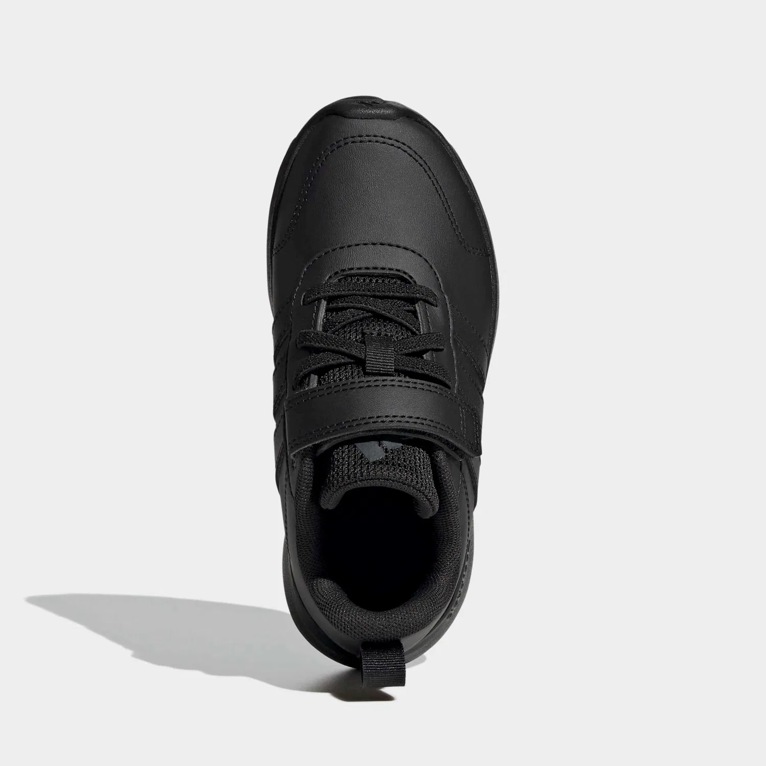 Детские спортивные кроссовки на липучке Adidas Sportswear, Core Black/Core Black/Grey Six — фото 4
