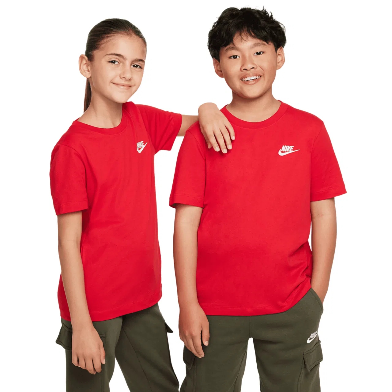 Футболка для мальчиков NSW EMB Futura Nike, цвет University Red