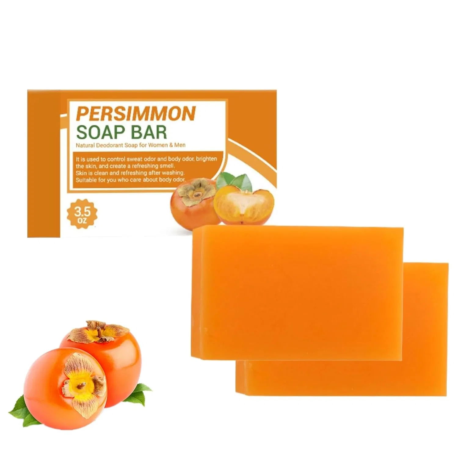 Твердое мыло Persimmon Goat Milk Soap, RadiantRe, 2 шт. по 100 г