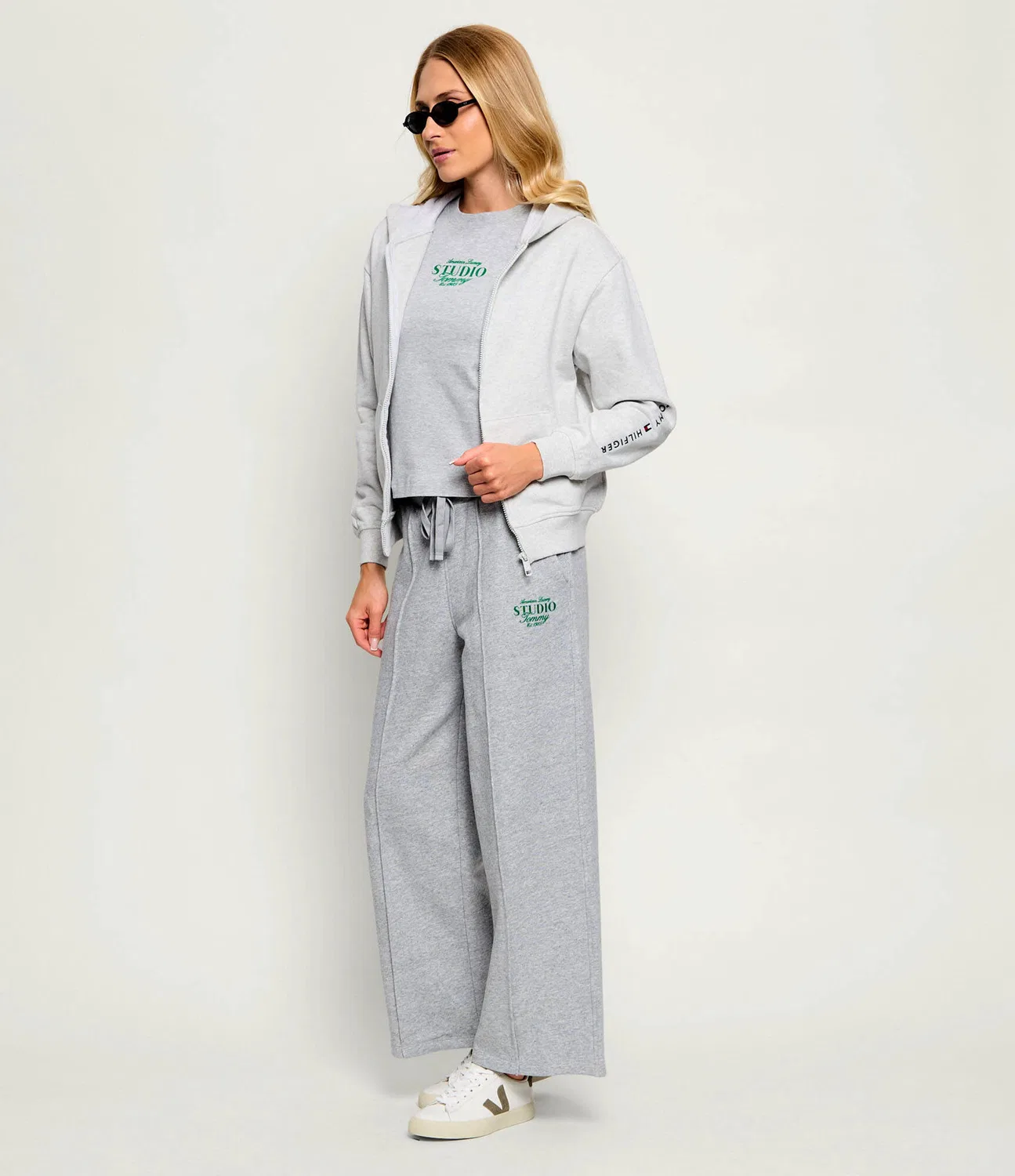 Худи свободного кроя Essential Tommy Hilfiger, Grigio — фото 2