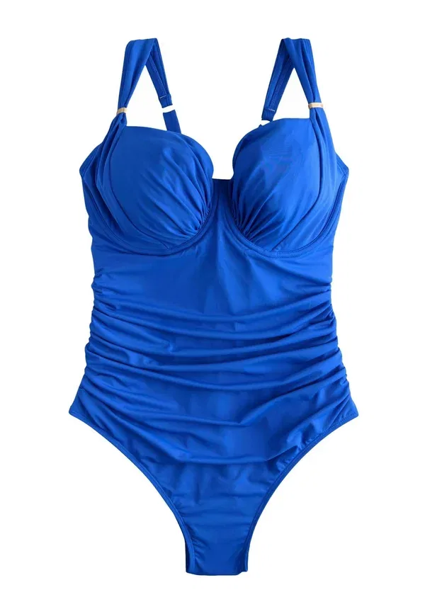 Купальник с underwire bra, Regular fit - f-k underwired tummy control swimsuit, Next, синий