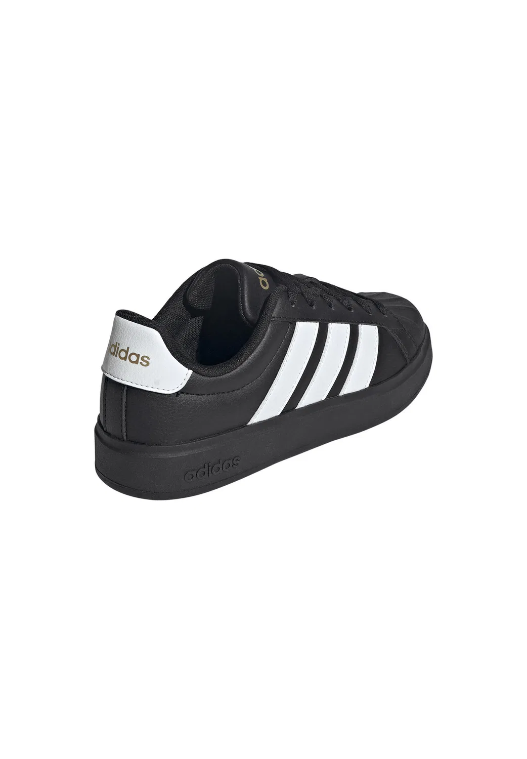 Детские кроссовки с принтом Streettalk J Adidas, Schwarz Weiß Gold — фото 3