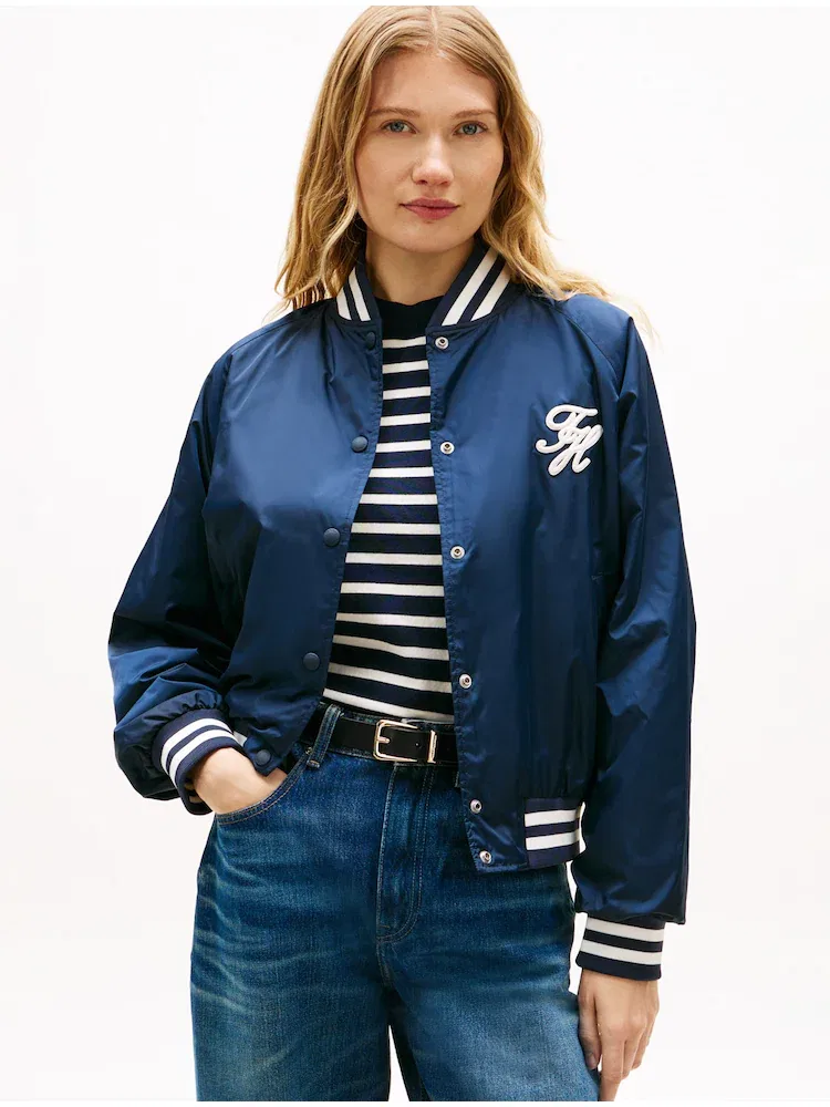 Куртка бомбер Signature Varsity TOMMY HILFIGER, Navy