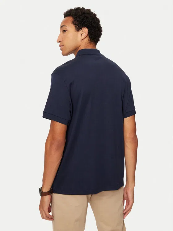 Поло Lacoste Regular Fit, темно-синий — фото 3