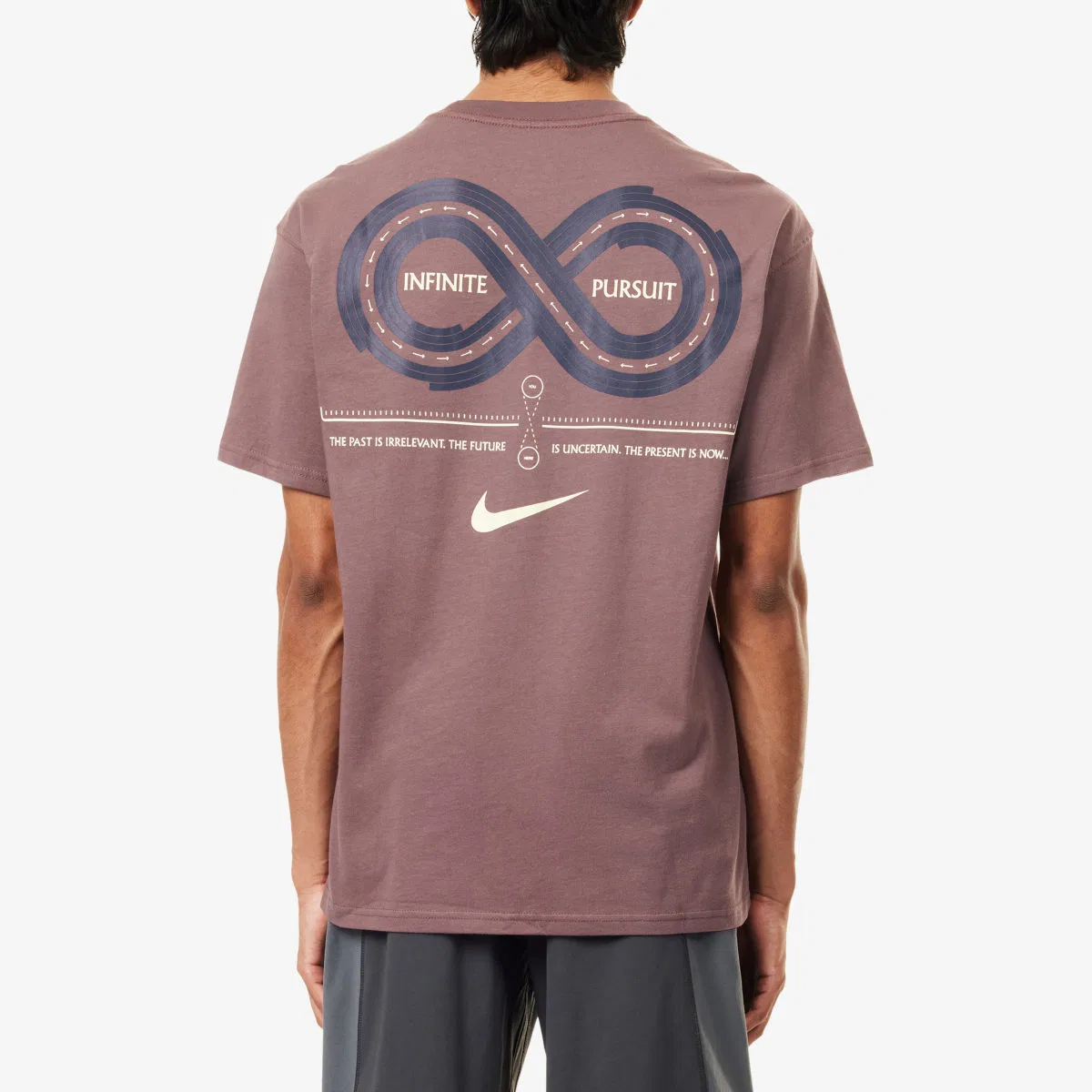 Тренировочная футболка из хлопкового трикотажа с фирменным принтом Nike — фото 4