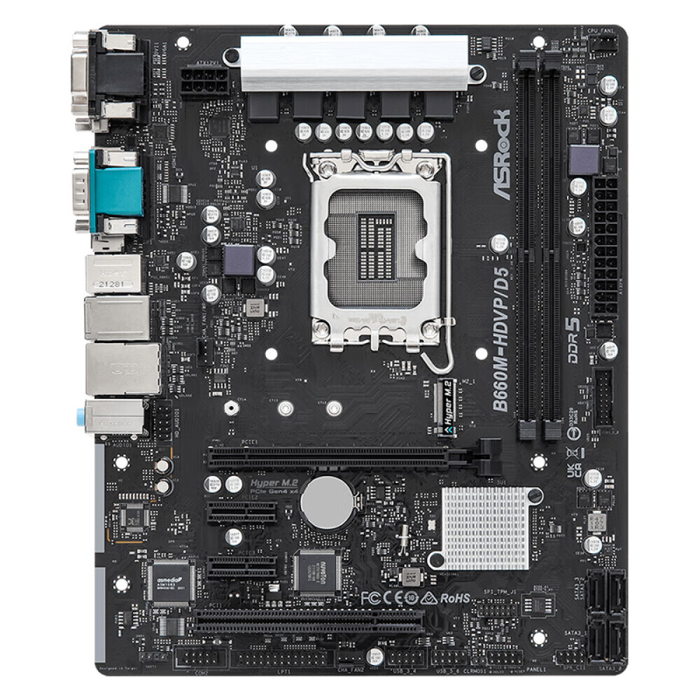 

Материнская плата ASRock B660M-HDVP/D5 R2.0, LGA 1700, DDR5