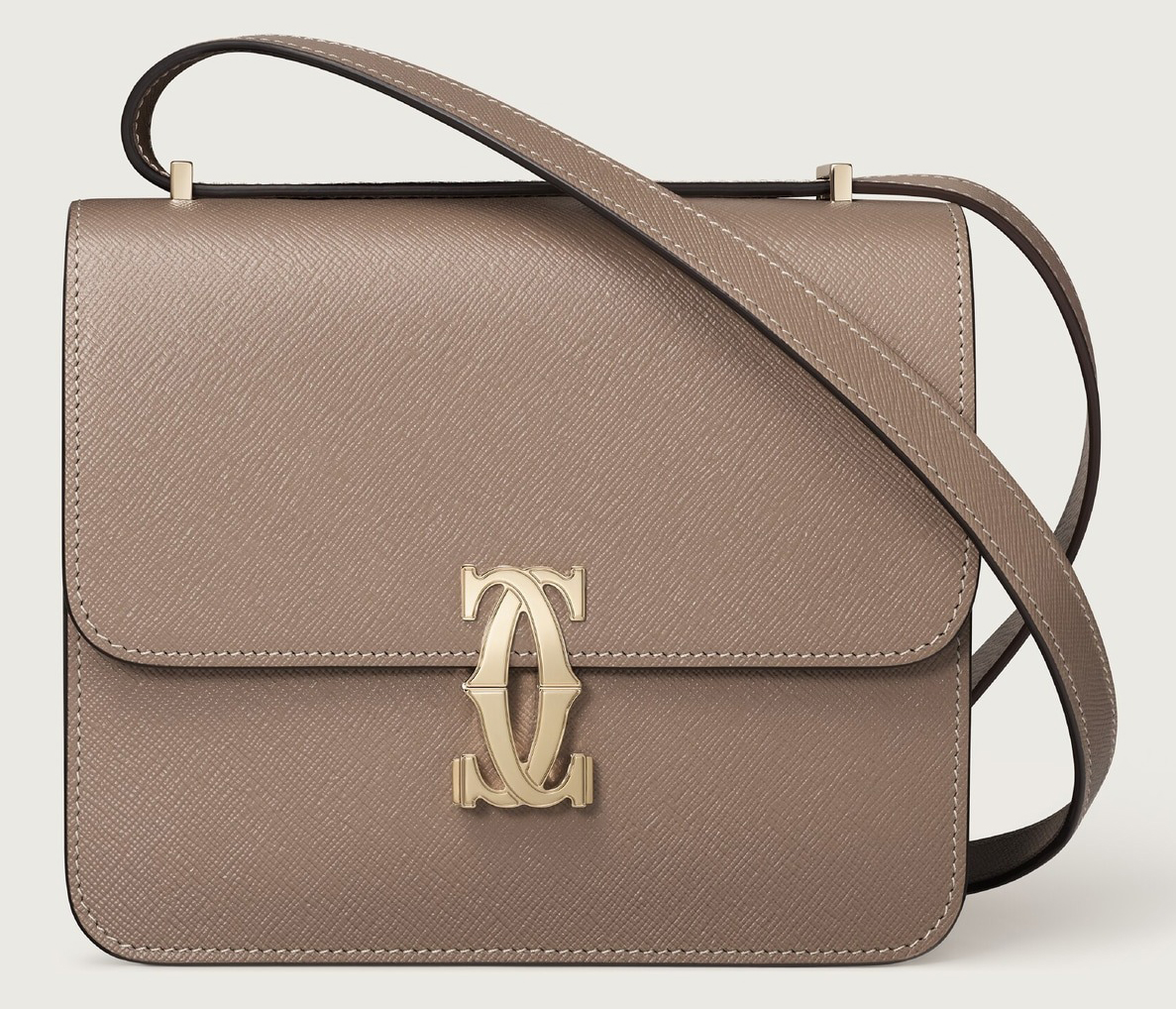 

Сумка Cartier Mini C de Cartier, бежево-коричневый, Бежевый, Сумка Cartier Mini C de Cartier, бежево-коричневый