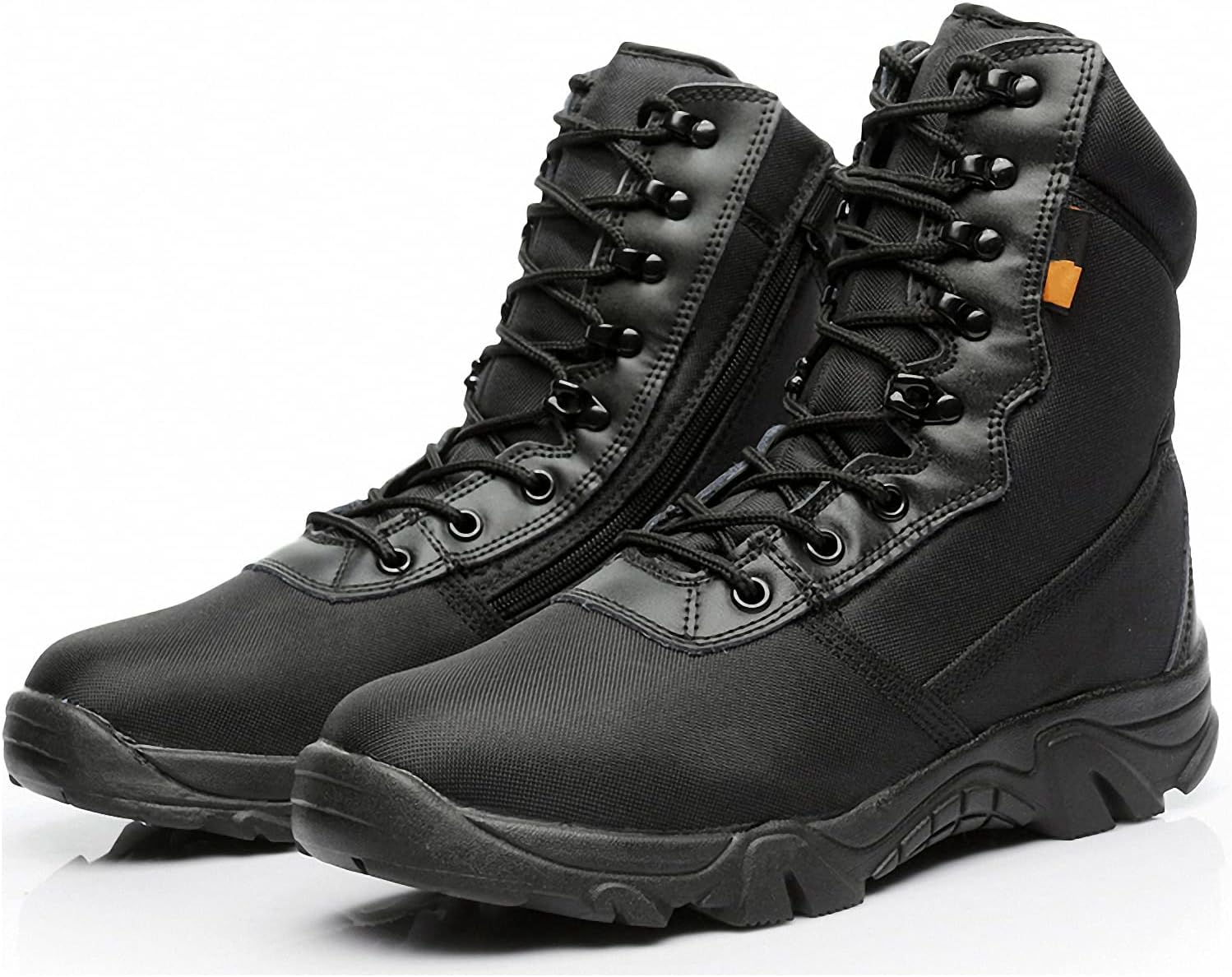 

Военные тактические ботинки Tebapi для мужчин, для походов, кемпинга, альпинизма и трекинга, камуфляжные ботинки на щиколотку, армейская обувь, боевые, водонепроницаемые, с боковой молнией, черный