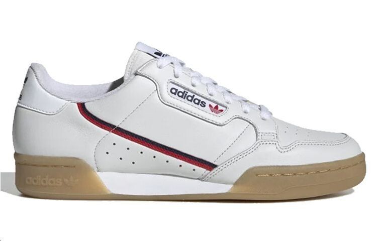Кроссовки Adidas Originals Continental Unisex, белый/коричневый/красный — фото 2