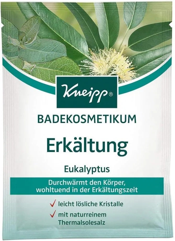 Соль для ванны от простуды с эвкалиптом Kneipp, 60 г