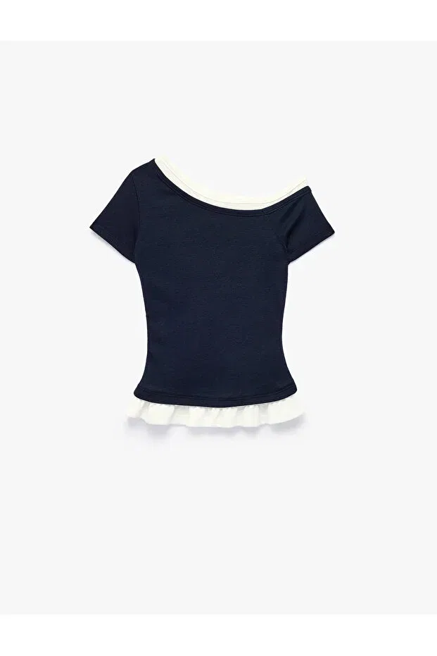Детская футболка для девочек хлопковая Koton, Navy Blue