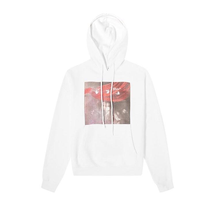 

Худи Off-White Sprayed Caravaggio Over Hoodie 'White', белый