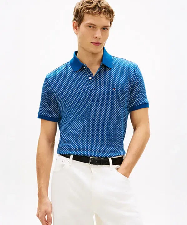 Поло с длинным рукавом, интерлок, Tommy Hilfiger
