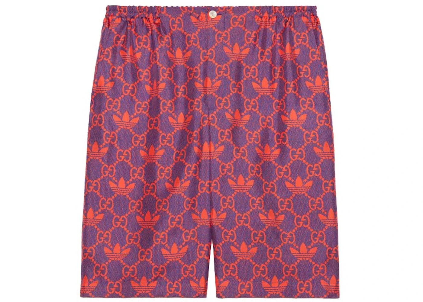 Мужские шорты с принтом Macro GG Gucci, Purple/Red