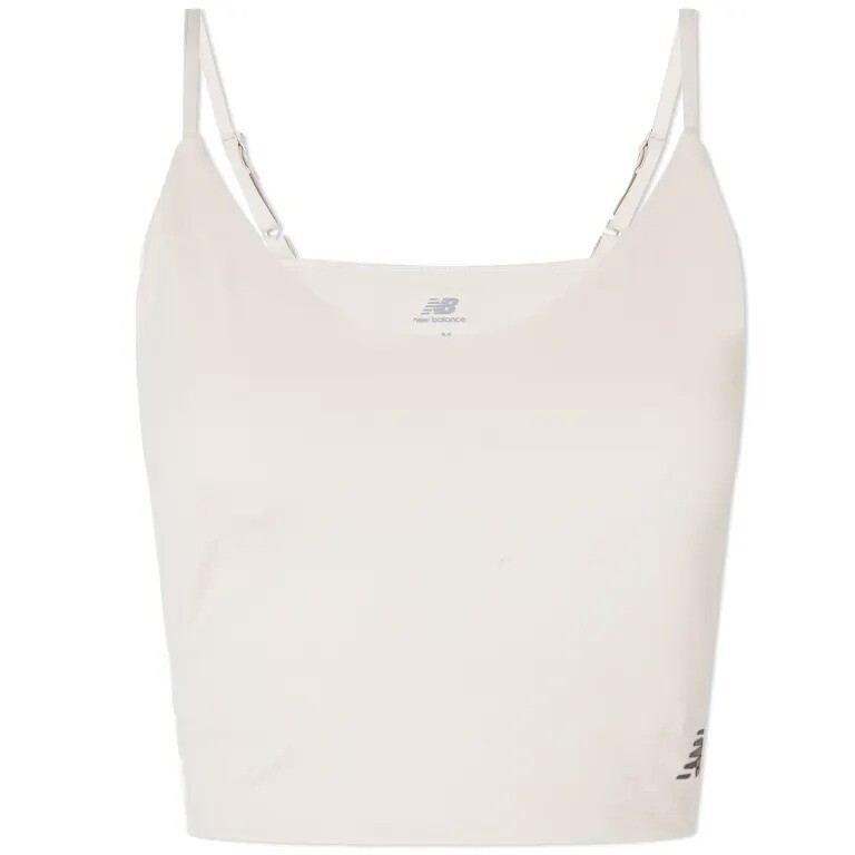 

Топ New Balance Linear Heritage Soft Bra, белый
