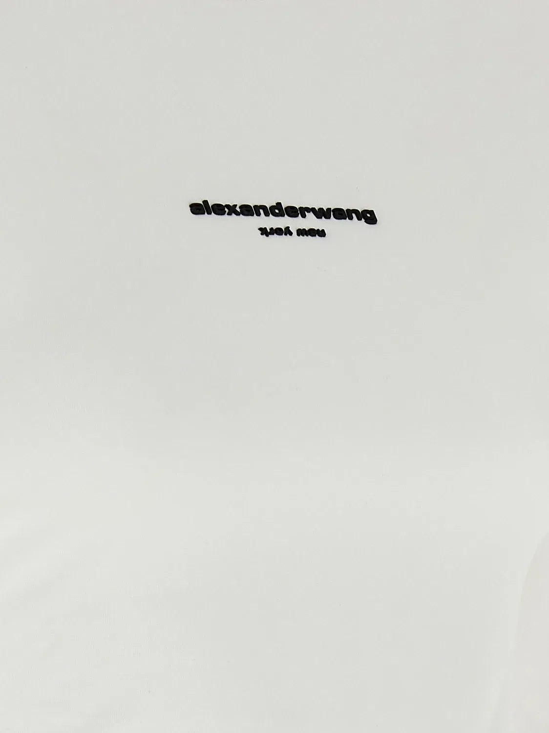 Футболка с длинным рукавом и принтом логотипа Alexander Wang, белый — фото 4