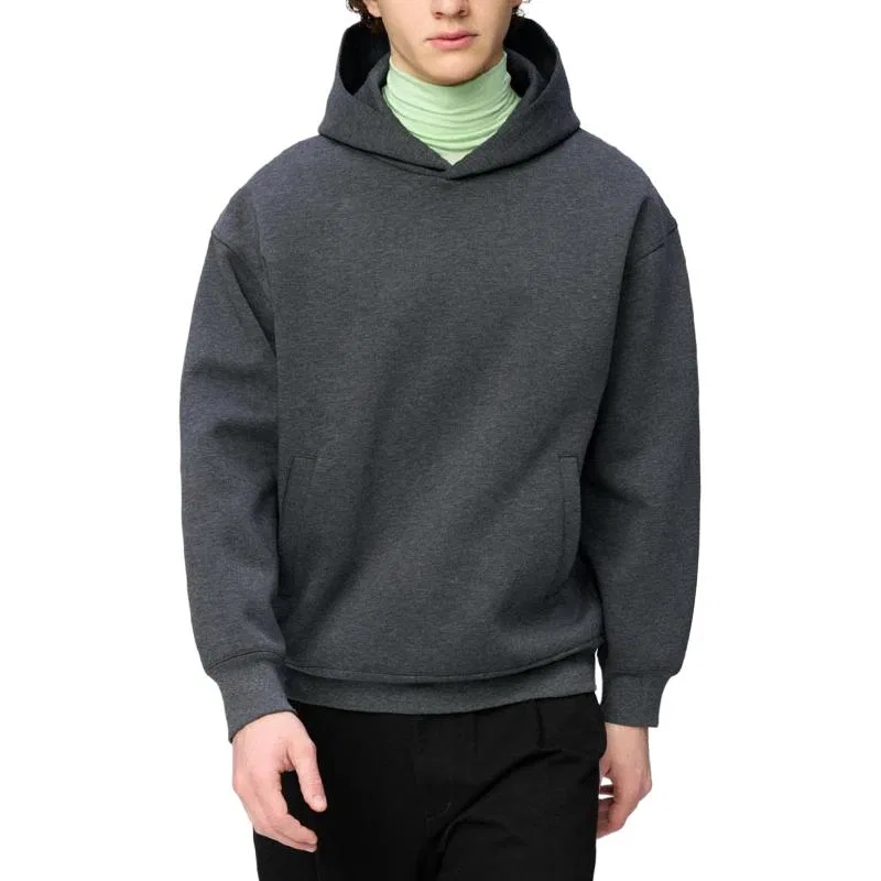 Мужской худи на молнии с капюшоном UNIQLO, Dark Gray