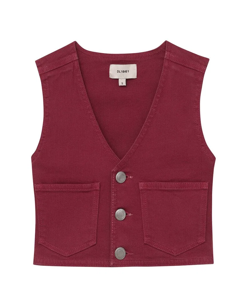 Детский жилет без рукавов с передним карманом Zizi Vest Top DL1961, красный