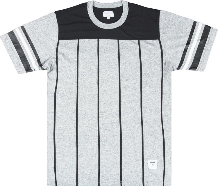 

Футболка Supreme Pinstripe Short-Sleeve Football T-Shirt 'Grey', серый