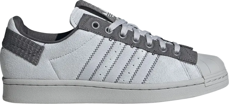 

Кроссовки Adidas Parley x Superstar 'Light Solid Grey', серый