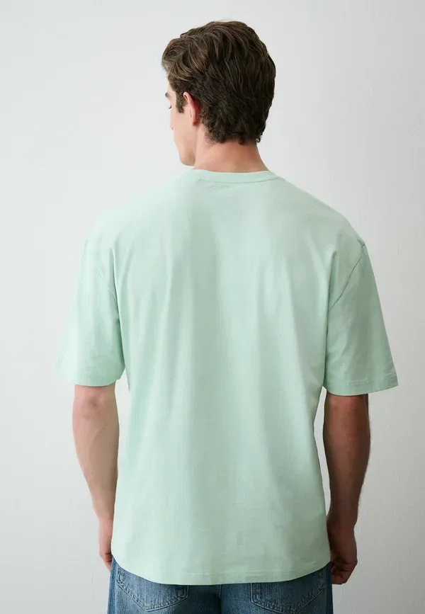 Футболка с принтом Regular fit Heavy weight Next, mint green, зеленый — фото 3