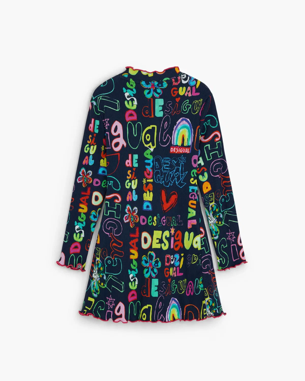 Детское платье для девочек с принтом Desigual, Azul — фото 4